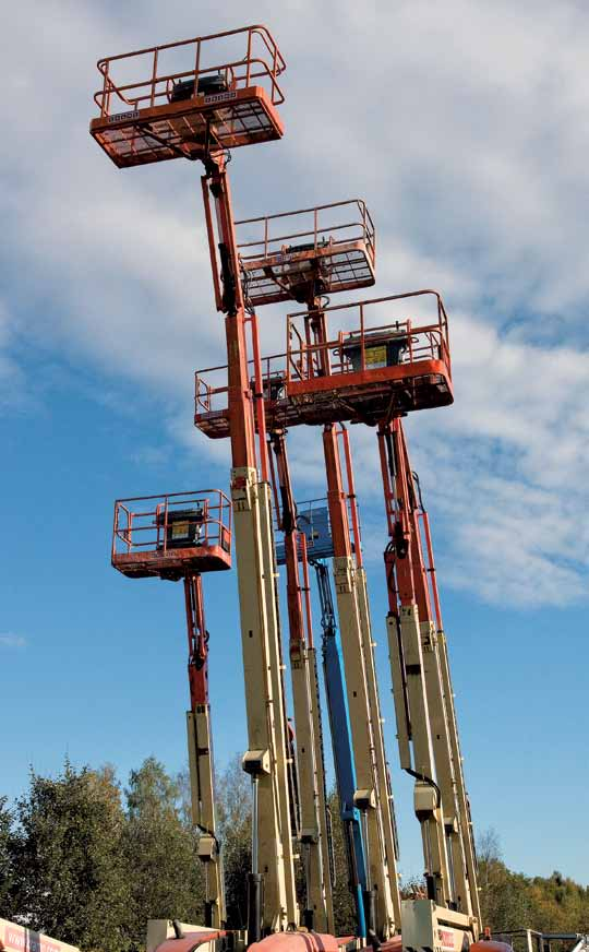 Produkter og tjenester Norges største liftutvalg Cramo leverer lifter med ulike arbeidshøyder over hele landet.