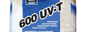 Mørtel forbruk i UV sammenheng Støpemørtel, 600 UVT Totalt 83