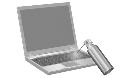 Rengjøre styreputen og tastaturet Smuss og fett på styreputen kan føre til at pekeren hopper rundt på skjermen.