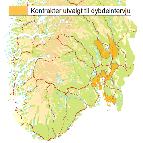 4 Valg av områder til dybdeintervju Basert på svarene gitt i spørreundersøkelsen, sammen med kunnskap om trafikkmengder på vegnettet og hovedtrekk i klimatiske forhold, ble det valgt ut aktuelle