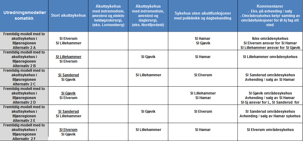 Innspillsdokument: Fremtidig