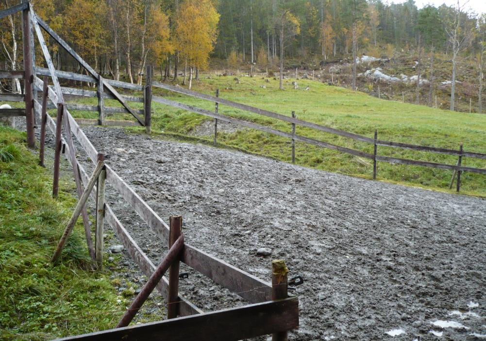 Utforming av luftegård Luftegården må tilpasses forholdene på det enkelte gårdsbruk.