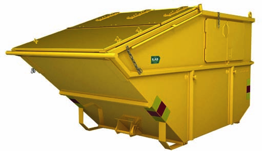 Kombi liftcontainer m3 Vegg, mm.