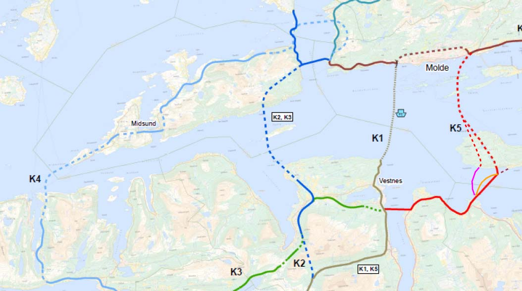 Geologi fjordkryssinger Romsdalsfjorden Oppsummering av utførte seismiske undersøkelser Innholdsfortegnelse Geologi fjordkrysninger Romsdalsfjorden...2 1. Dryna Brattvåg / Hellandshamn... 2 2.