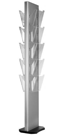 Organisering BROSJYRESTATIVER Totem 10xA4 art 2650 Totem 20xA4 art 2640 Tosidig brosjyrestativ i eloksert aluminium. Stilrent og eksklusivt utseende, for deg som setter pris på godt design.