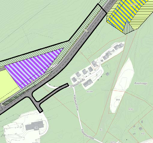 Reguleringsplan Reguleringsplan 2021-19901, I 8, Ravdojohguolbba. Utsnitt av denne planen er vist på figuren til høyre.