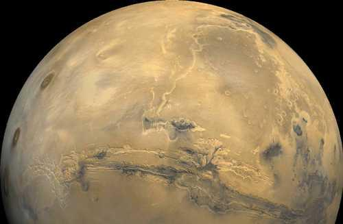 Mars Mars Diameter Størrelse i forh.