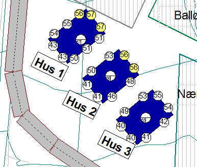 Støyberegning av Østveien, Tjøme 14 av lekeplassen ligger under grensen for gul støysone, dvs tilfredsstillende støynivå (L DEN < 55 db). 4.2.