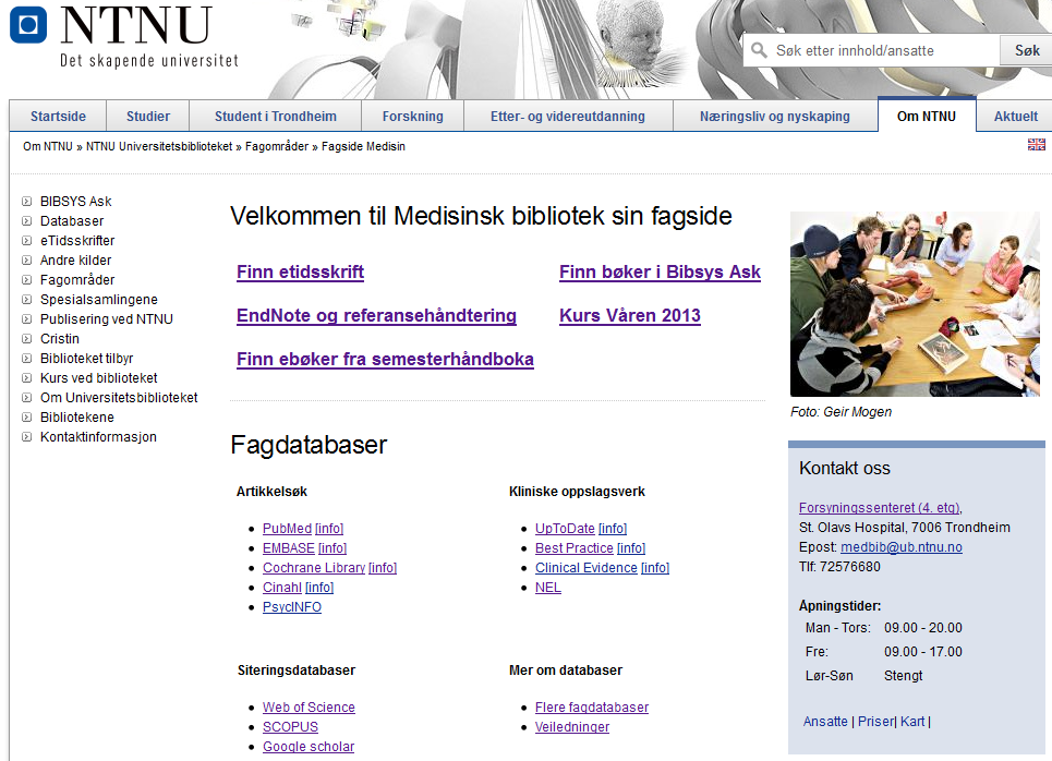 Hvor finner jeg PubMed?