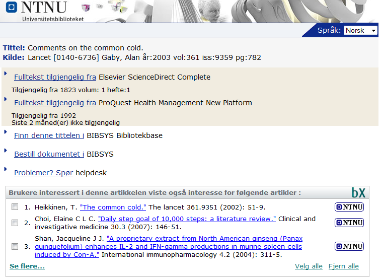 PubMed & NTNU-knappen: Hvordan skaffe artikler?