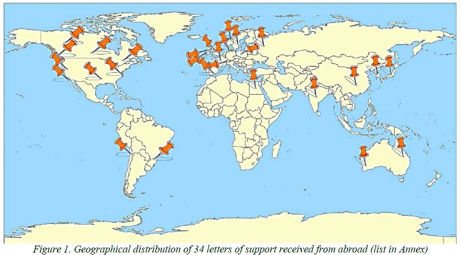 International GeoTest sites Network Eksempler av kjente int.