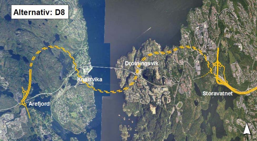 Nye trafikkprognoser og framkommelighet på vegsystemet fra Storavatn til Nygårdstangen Ved bystyrets behandling av transportutredningen for nytt Sotrasamband i 2004, ble det understreket at