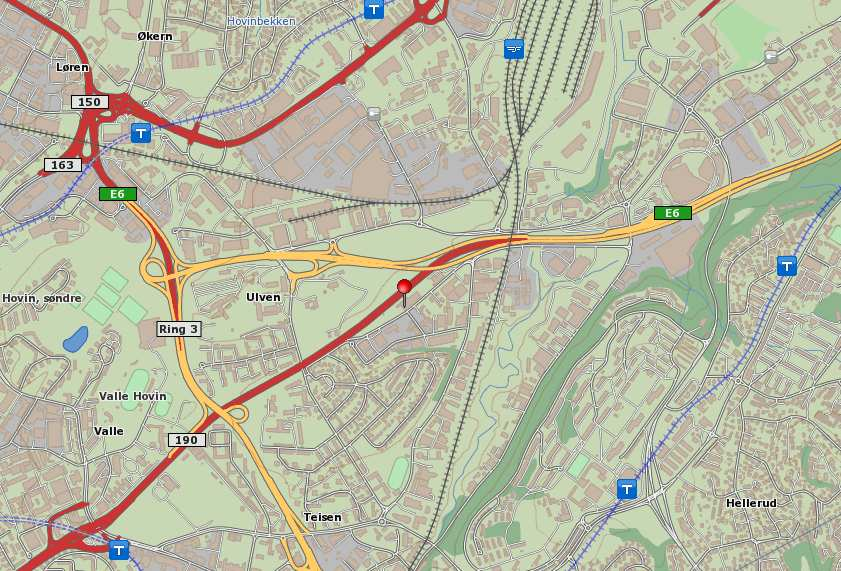 4/17 Eiendommen ligger sentralt på Alna/Ulven. Området er preget av nyere og eldre industribebyggelse og noe boliger.