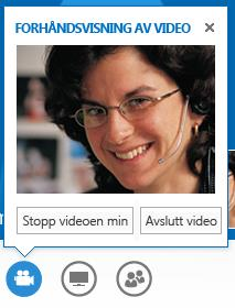 Viderekoble til mobiltelefonen eller hjemmetelefonen. Svar med direktemelding i stedet for video. Svar bare med lyd hvis du ikke vil dele videoen din.