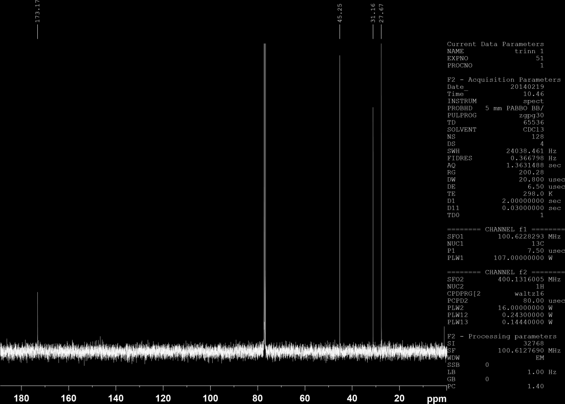 Spektrum 5.9: 1 H NMR spektrum av forbindelse 21a.