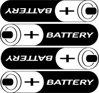 BATTERI Klokken bruker fire (4) AAA-batterier (1,5 V