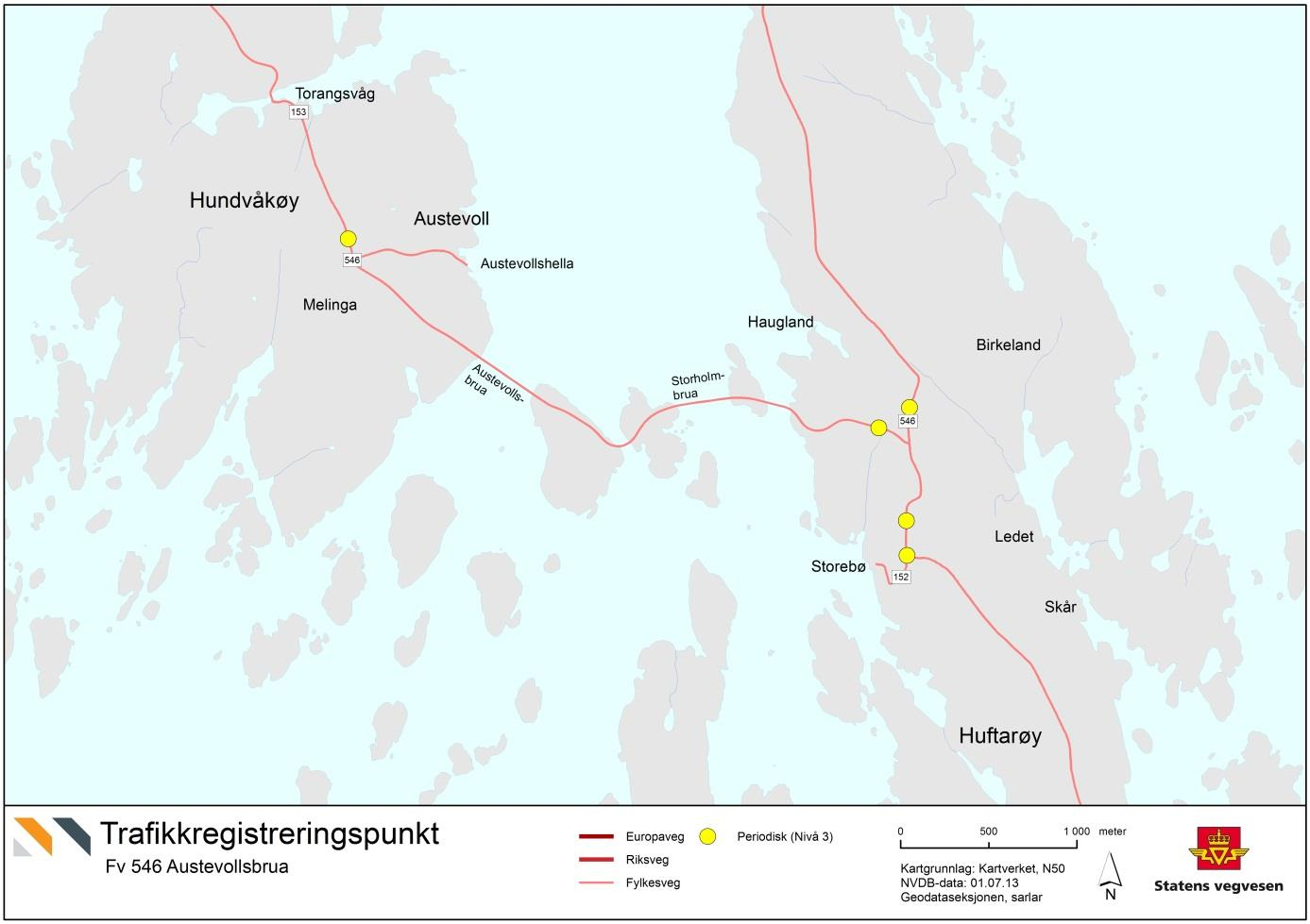 EFFEKT og samfunnsøkonomiske beregninger EFFEKT-database trolig fra rundt bevilgningstidspunkt. Fv. 546 Austevollsbrua (tidligere rv.