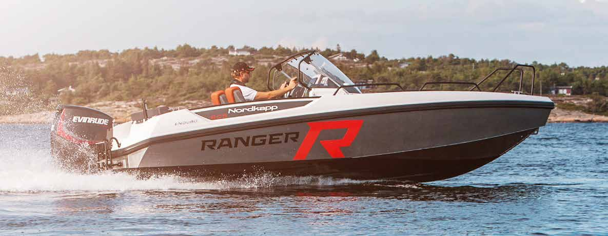 ENDURO 605 En perfekt kombinasjon Enduro 605 Ranger er en av de første båtene i Rangerserien og en kombinasjon av den prisbelønnede Enduro 605 og en aluminiumsbåt.