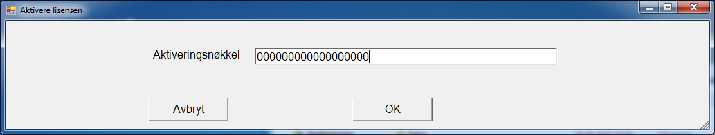 Figur 11 Tast inn din aktivering og trykk "OK". Figur 12 Overfør alle tilgjengelige lisensnøkler til FEBDOK. Sjekk at informasjonen om lisenstaker er riktig.