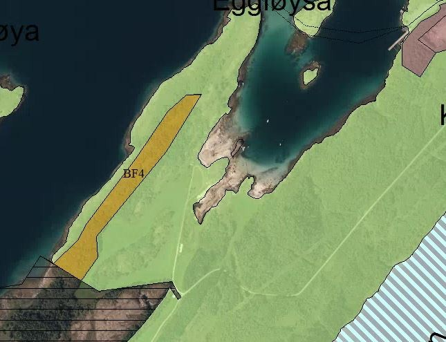 BF1: Røssøya Område for fritidsbebyggelse tatt ut av