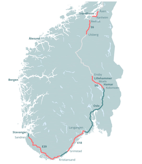 Nye Veier i Trøndelag I drift i eget regionkontor i Trøndelag fra 1.