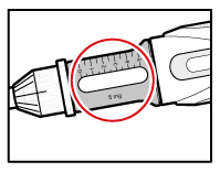 Sjekk oppløsningen Snu pennen forsiktig fra side til side, slik at pulveres løses helt opp (se Figur K).