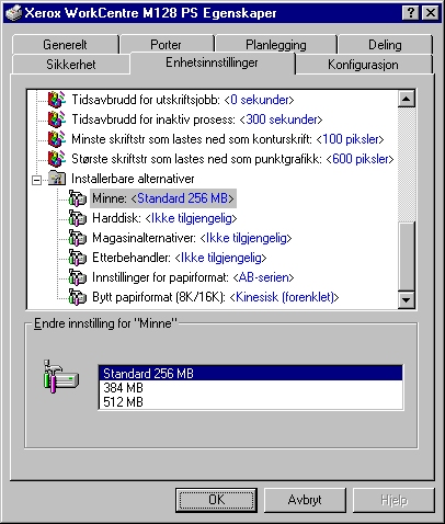 3 Bruk i Windows NT 4.0 Enhetsalternativer og skriverinnstillinger Denne delen beskriver skriverspesifikke innstillinger for skriverdriverens egenskaper og forhåndsinnstillinger for dokumenter.