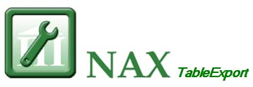 NIMES Systemforvalterdokumentasjon 15.07.2010 NaxTableExport: Applikasjon for å eksportere data fra tabellene i NIMES database til.csv format for import i Access og Excel 1 Generelt om NaxTableExport.