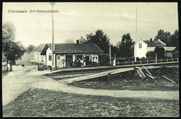 Jernbanestation". Brukt i 1916. K-1.