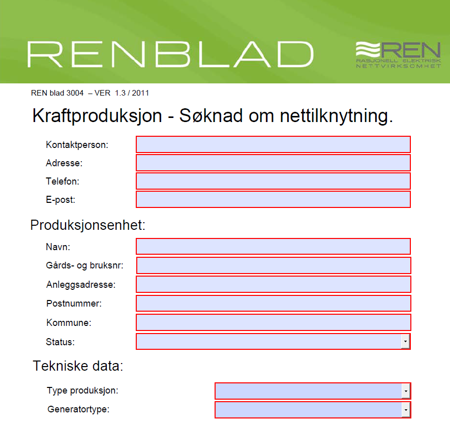 Kunden/Installatør kontakter Nettselskapet for tilknytning av produksjon Tilknytningsprosess Nettselskapet behandler søknad og oversender avtale om nettilknytning Evt.