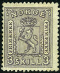Bl.a. en postfrisk 1 1/2 kr Haakon 1909. 2.