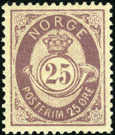 25 øre 21 mm, pent stemplet «Lyngdal 11.7.86».