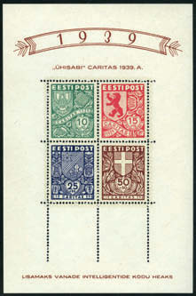 000,- ESTONIA 2103 / Bl 1,3. Estonia.