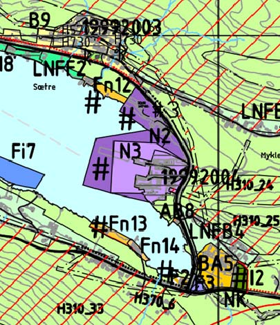 Side 3 av 5 Planområde, Fn12 med tilkomst og noko sjøareal Utsnitt av kommuneplanen for Sande Oppstartsmøte: Tiltakshavar og plankonsulent hadde oppstartsmøte med kommunen 11.11.2016.