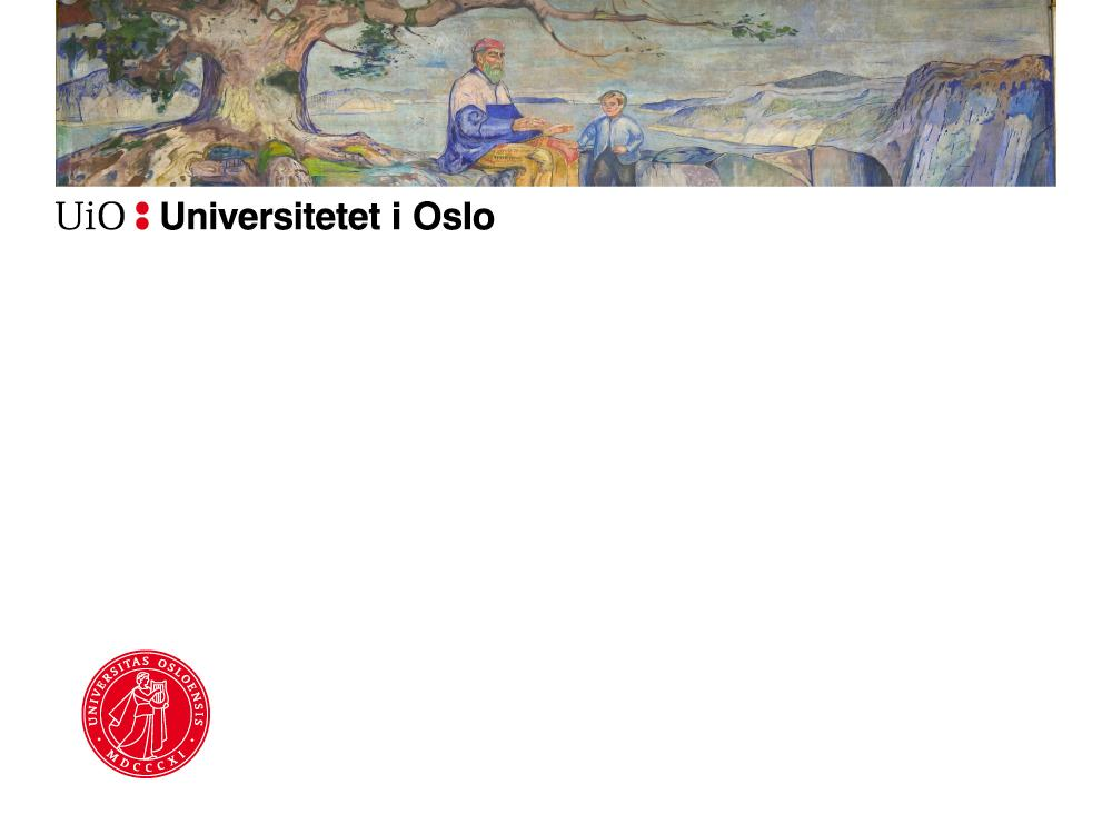 Orientering om første studieår (1. avd.