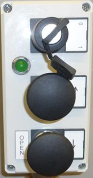 låse løfteplattformen, vri nøkkelen til 1 (grønn lampa slukker) For øvrig fungerer