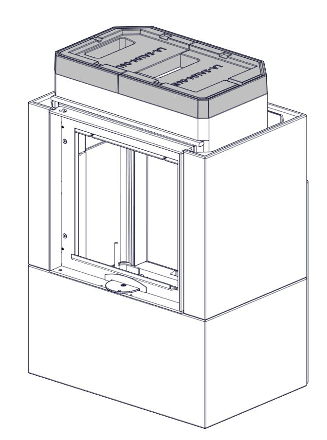 G 16 Plasser Thermotte venderen som vist. Place the Thermotte baffle as illustrated.