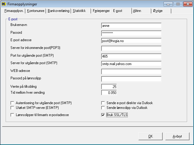 8 Eksempel på oppsett for SSL/TLS.