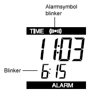 ALARMINNSTILLING: For å stille inn alarmen: 1. Hold inne ALM knappen i tre sekunder til timene på alarmtiden begynner å blinke. 2. Bruk CH/+ knappen til å stille inn timene. 3.
