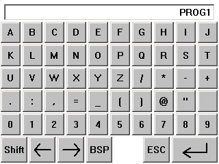For grunnleggende valg ved displayet, benyttes de kontekstavhengige tastene F1 til F14 eller ved direkte berøring på "Touch" displayet dersom det fremkommer en valgtast på displayet.