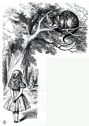 I boka Alice i Eventyrland er det liten dialog: "Vil du være så snill å si meg hvilken vei jeg burde gå for å komme bort herfra?" sa Alice.