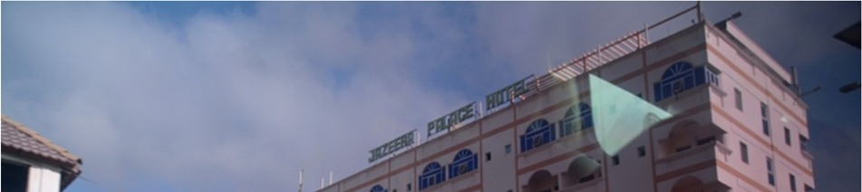 Jazeera Palace Hotel er et av flere befestede hoteller i den sørlige delen av Mogadishu.