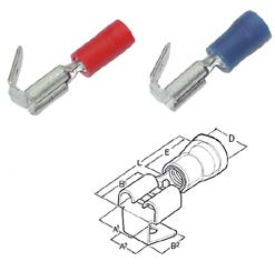 260414 2000457 Fullisolert flatstifthylse 0,5-1,0mm², hun, rød 260416 2000458 Fullisolert flatstifthylse 1,5-2,5mm², hun, blå 260418 2000459 Fullisolert flatstifthylse 4,0-6,0mm², hun, gul ISOLERT