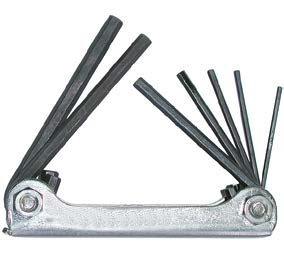 KULEFORM 8 DELER Unbrakosett med kuleform, gjør at man kan vinkle nøkkelen i skruehodet. 8 deler: 2-2,5-3-4-5-6-8-10mm.