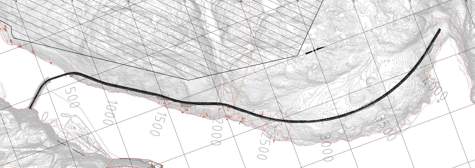 3 Vurdering av omfang og konsekvens Omfang beskrives for hvert veialternativ. Det beskrives kort terrengtilpassing, forhold til randsoner og hovedlandskapsformer samt synlighet.