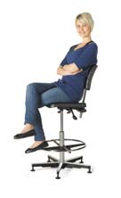 TRESTON -arbeidsstoler Design Yrjö Kukkapuro & Team treston Esd stoler som oppfyller IEC61340-5-1 standard.