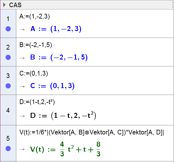 Løsninger v oppgvene i ok 4.34 Du kn gjøre slik i CAS: 4 8 Vt () = t + t+ Volumet er 3 3.