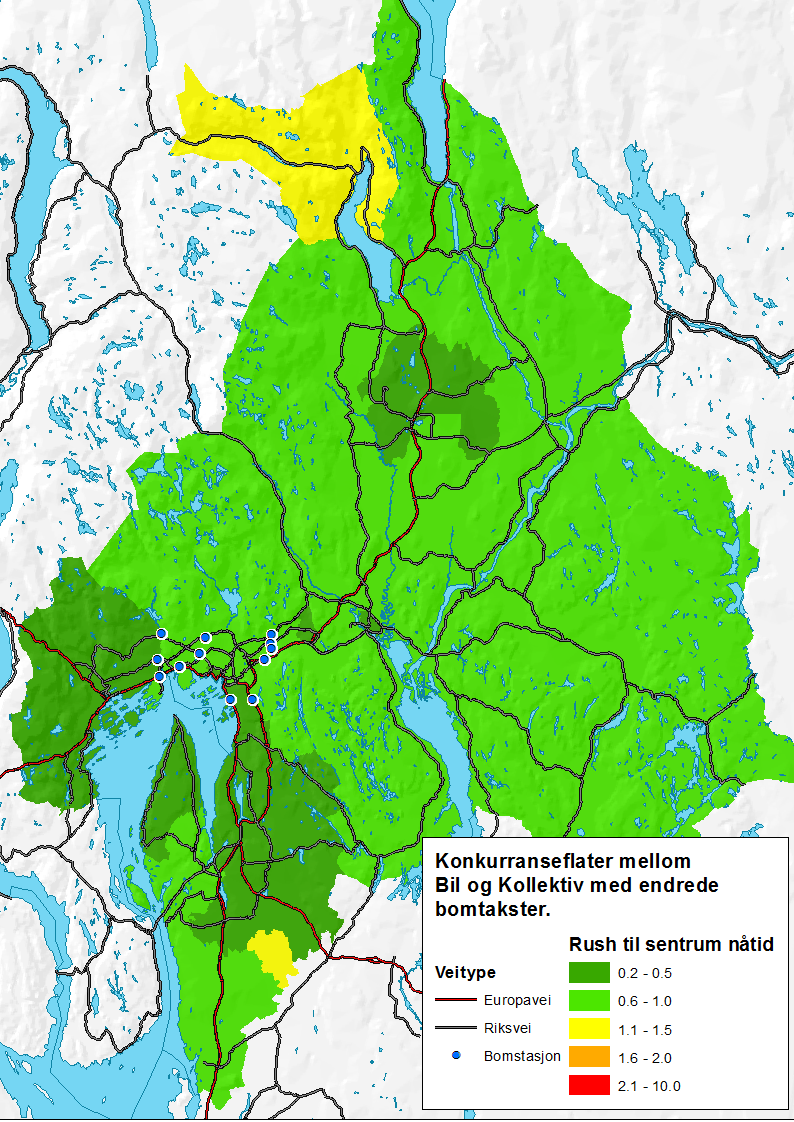 Rushtidsreiser til sentrumskjernen