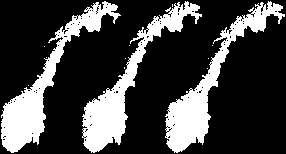 Figur 1.1.4 Nedbør, avvik i prosent frå normalt (1971-2) for april, mai og juni 21. Kjelde: NVE og met.