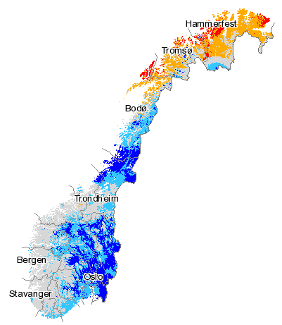 Utover kvartalet smelta den attverande snøen, og det var lite igjen mot slutten av kvartalet.